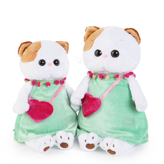 Li-Li ミントドレス＆ハートのピンクバッグ　24cm