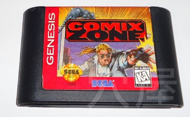 Zone（コミックスゾーン）【中古美品・完品・Genesis北米版】 真っ黒
