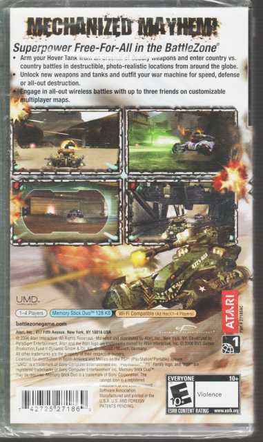 BattleZone/バトルゾーン （新品） | 海外 PSP | レトロ系 海外輸入