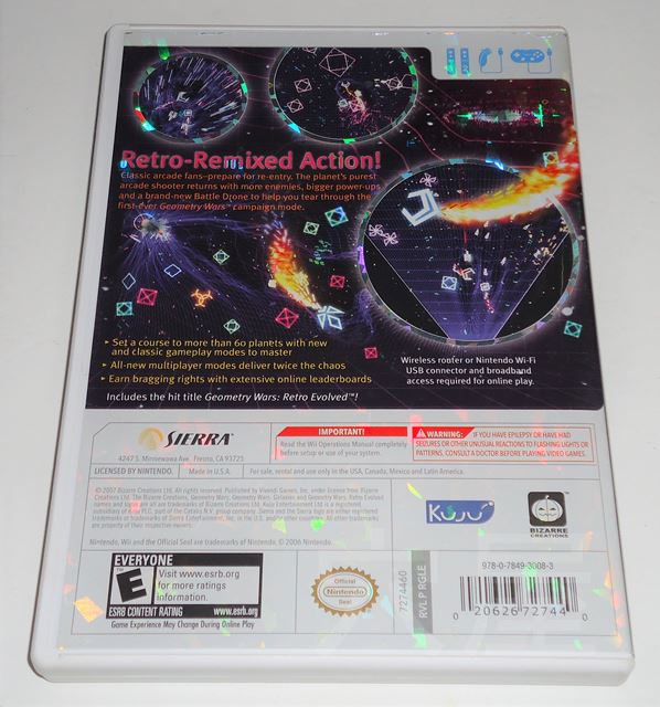 【Ｗii北米版】Geometry Wars: Galaxies 未開封品 Amazon.com: Geometry Wars: Galaxies - Nintendo Wii (Renewed