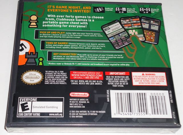 Clubhouse Games: Nintendo DS by Nintendo [並行輸入品] Clubhouse Games/クラブハウスゲームズ （新品） | パズル・テーブル