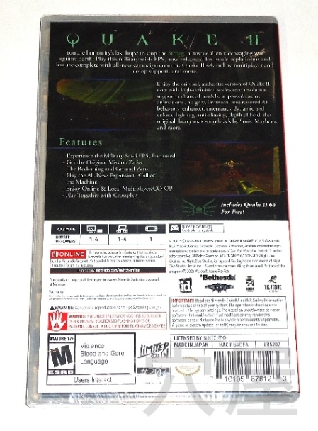 クエイク 2 II Quake 2 II 新品未開封 Quake 2/クエイク2 （新品） | 海外版 スイッチ (Switch) | レトロ系