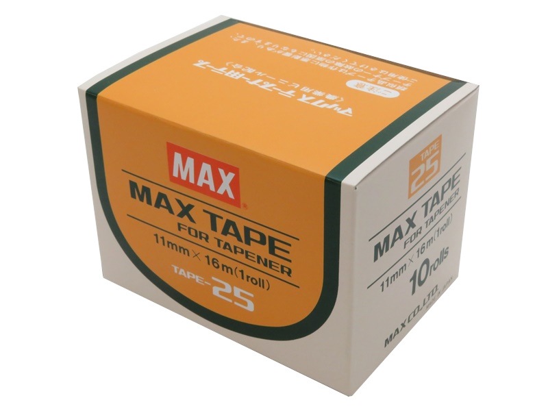 テープナーテーフ゜ TAPE-25(10巻入)赤 10巻/箱