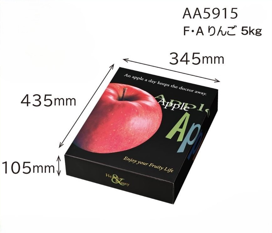 りんご用化粧箱】F・Aりんご 5Kg （30枚入） 内寸：435×345×H105mm