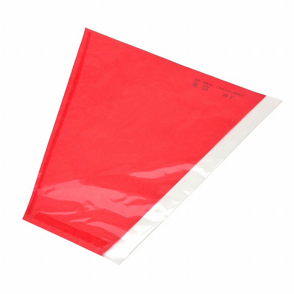 ぶどう出荷用三角袋カラー　特大透明　03（ピンク）290/130×295（100枚）