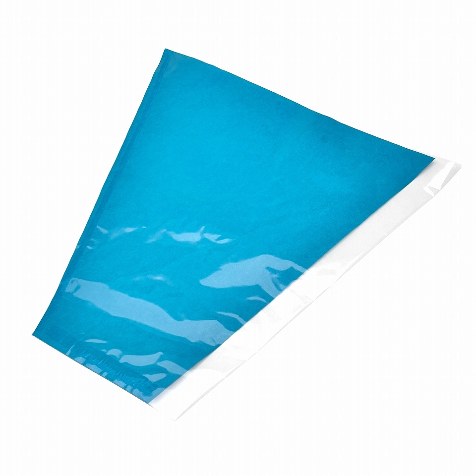 ぶどう出荷用三角袋カラー　特大透明　06（ターコイズ）290/130×295（100枚）