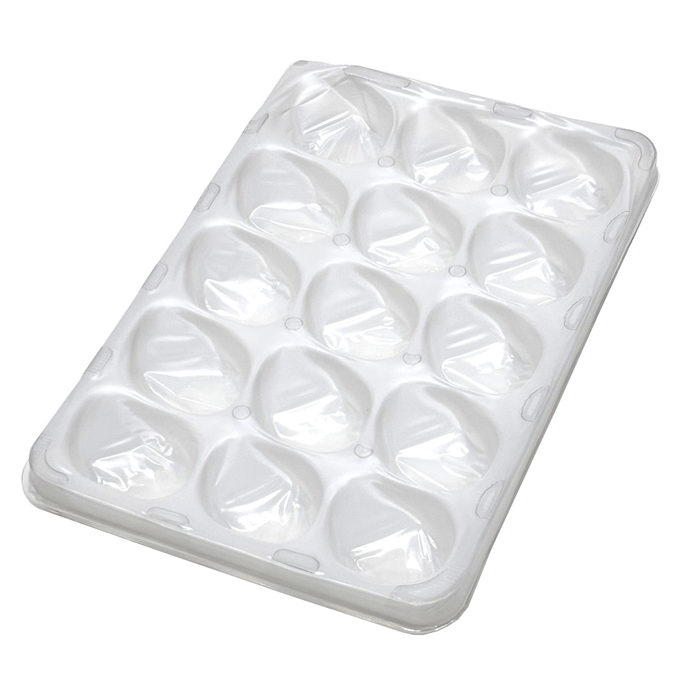 【屋号必須】イチゴ用　ゆりかーご　Eタイプ　15玉　トレー本体（161×233×29㎜）　200枚/箱　お買得！