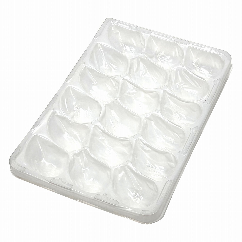 【屋号必須】イチゴ用　ゆりかーご　Eタイプ　18玉　トレー本体（161×233×29㎜）　200枚/箱　お買得！