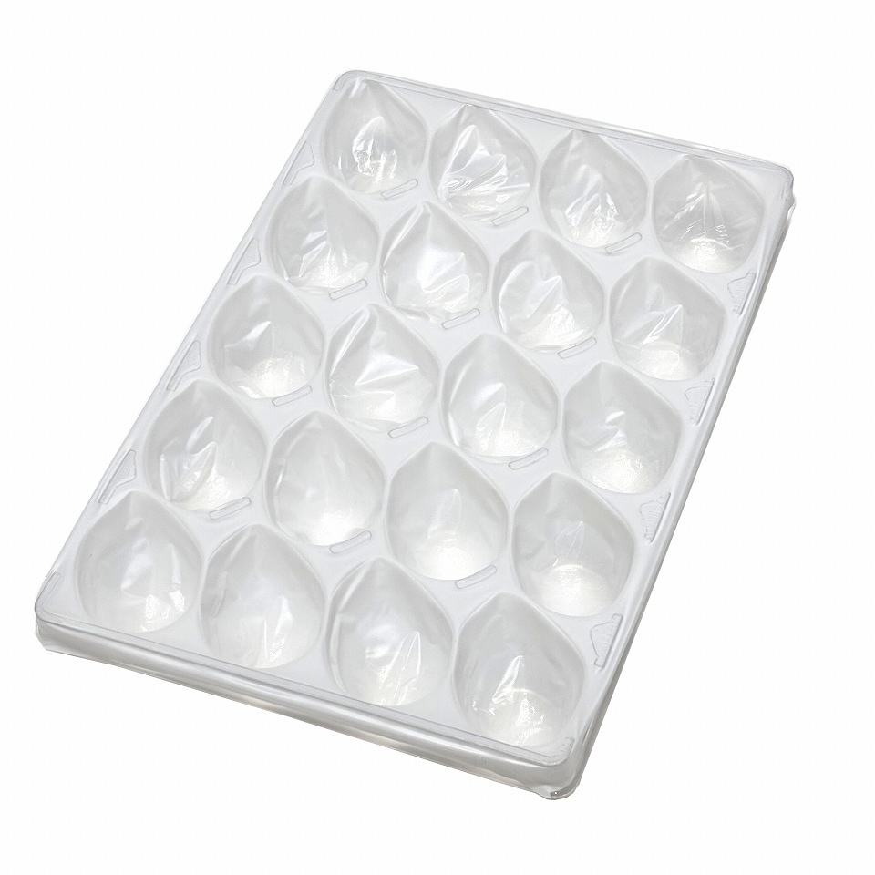 【屋号必須】イチゴ用　ゆりかーご　Eタイプ　20玉　トレー本体（161×233×24㎜）　250枚/箱　お買得！