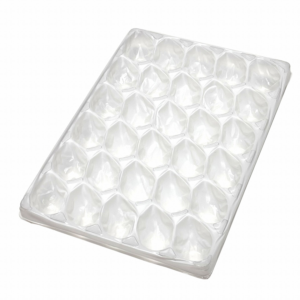 【屋号必須】イチゴ用　ゆりかーご　Eタイプ　30玉　トレー本体（161×233×24㎜）　250枚/箱　お買得！