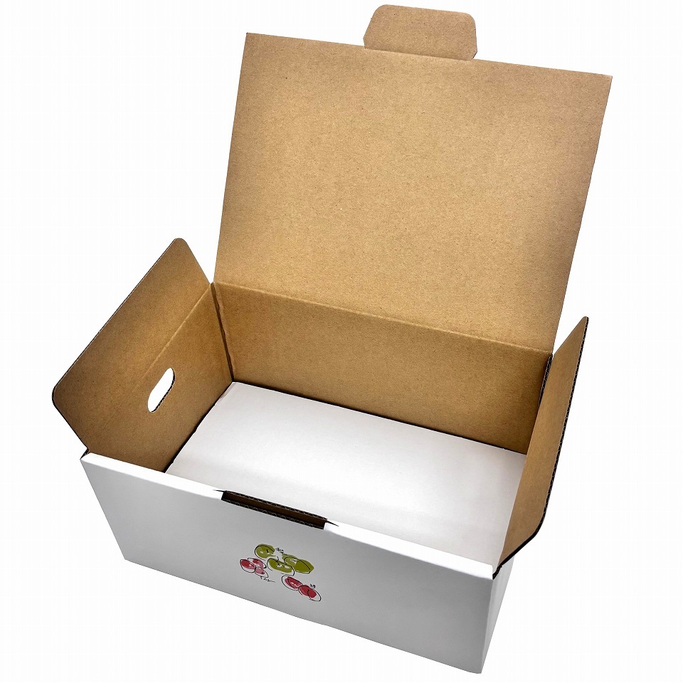 【おもてなし箱　一体型　小　80枚入】　果物箱　　贈答ケース　フルーツ詰め合わせ用　化粧箱（AA1322）