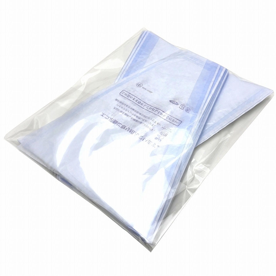 ぶどう 出荷用三角袋 中ブルー(セロハン部分の印刷無地) 100枚入 (紙、セロハン) 中房ぶどう用