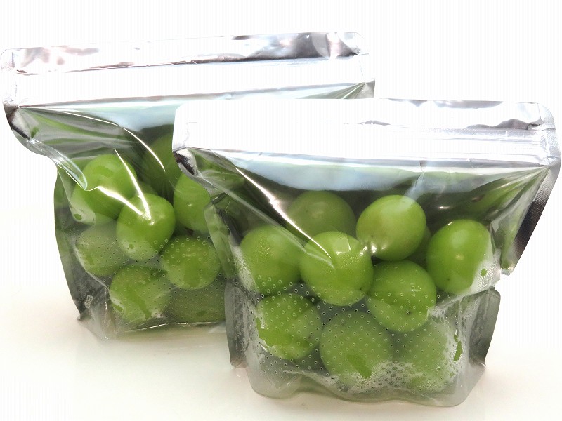 KB Zip de エアスルー 1816銀(大) 180×160mm　50枚/袋　ぶどうの粒200ｇ