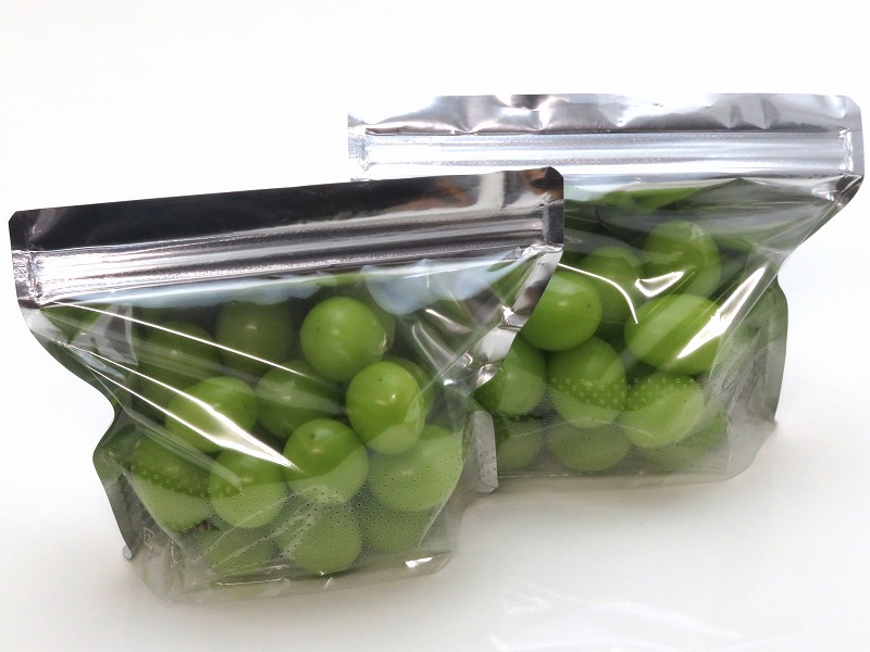 KB Zip de エアスルー 1816銀(大) 180×160mm　50枚/袋　ぶどうの粒200ｇ