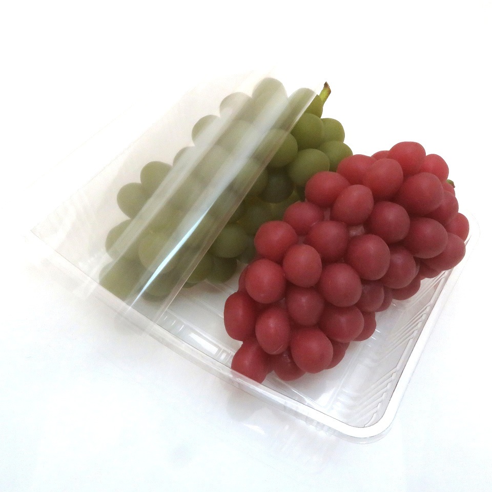 【お買い得ケース】テープ付 透明シート 25WHT-102(190×350mm)5000枚入/箱 ぶどう2房パック用フィルム(SIN407422-50)