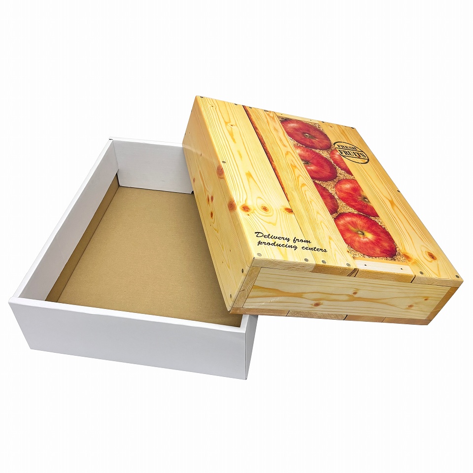 【りんご用化粧箱】ウッド・りんご　（30枚入）　内寸：435×345×Ｈ120mm