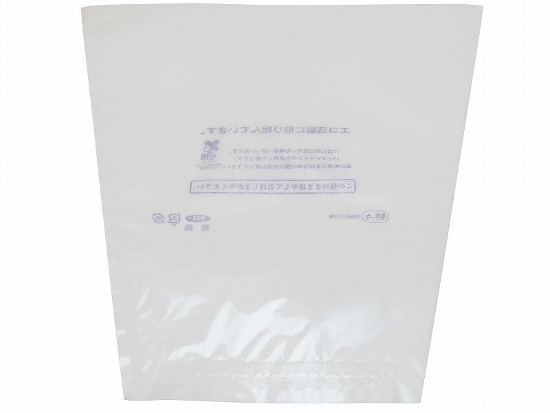 ぶどう三角福袋　特特大透明（無地エコ）　3000枚/箱　セロハン部分の印刷無地・紙部分印刷あり