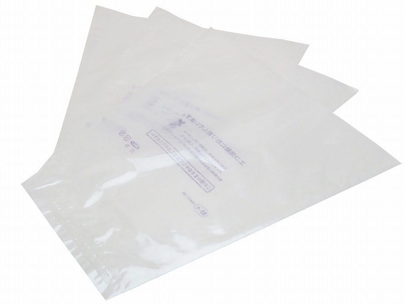 ぶどう三角福袋　特特大透明（無地エコ）　3000枚/箱　セロハン部分の印刷無地・紙部分印刷あり