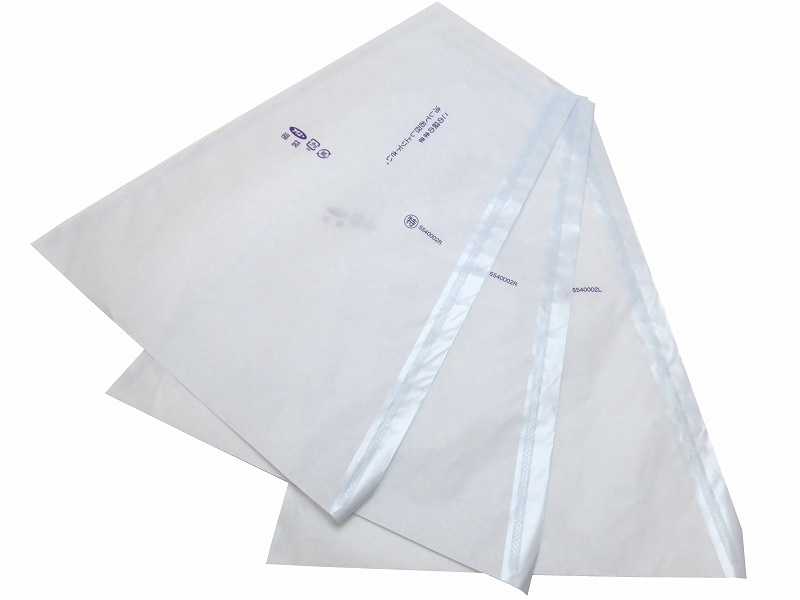 ぶどう 出荷用三角袋 特大ブルー 100枚入 (紙、セロハン) 大房 黒ぶどう用