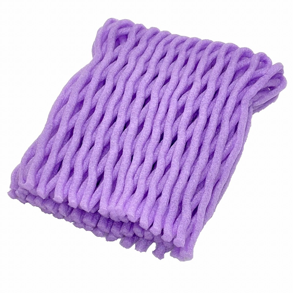 フルーツキャップ KNW-13　パープル（ｺﾞﾑなし） 100個/袋  果物緩衝材  W折タイプ 13cm   DMノバ