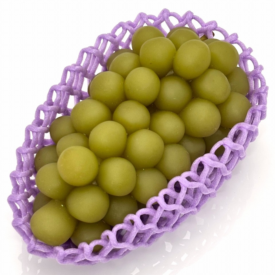 フルーツキャップ KNW-13　パープル（ｺﾞﾑなし） 100個/袋  果物緩衝材  W折タイプ 13cm   DMノバ