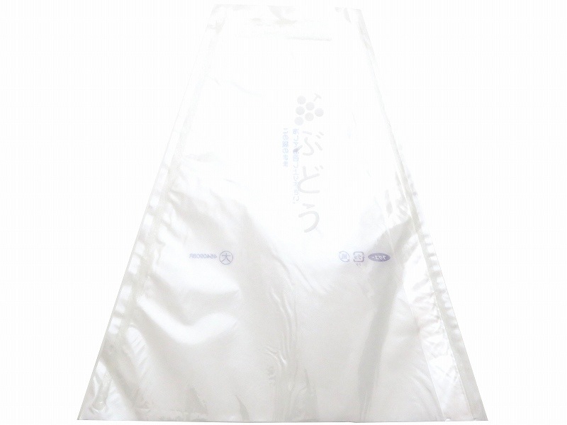 ぶどう 出荷用三角袋 大透明 100枚入 （紙、セロハン） 大房 ぶどう用