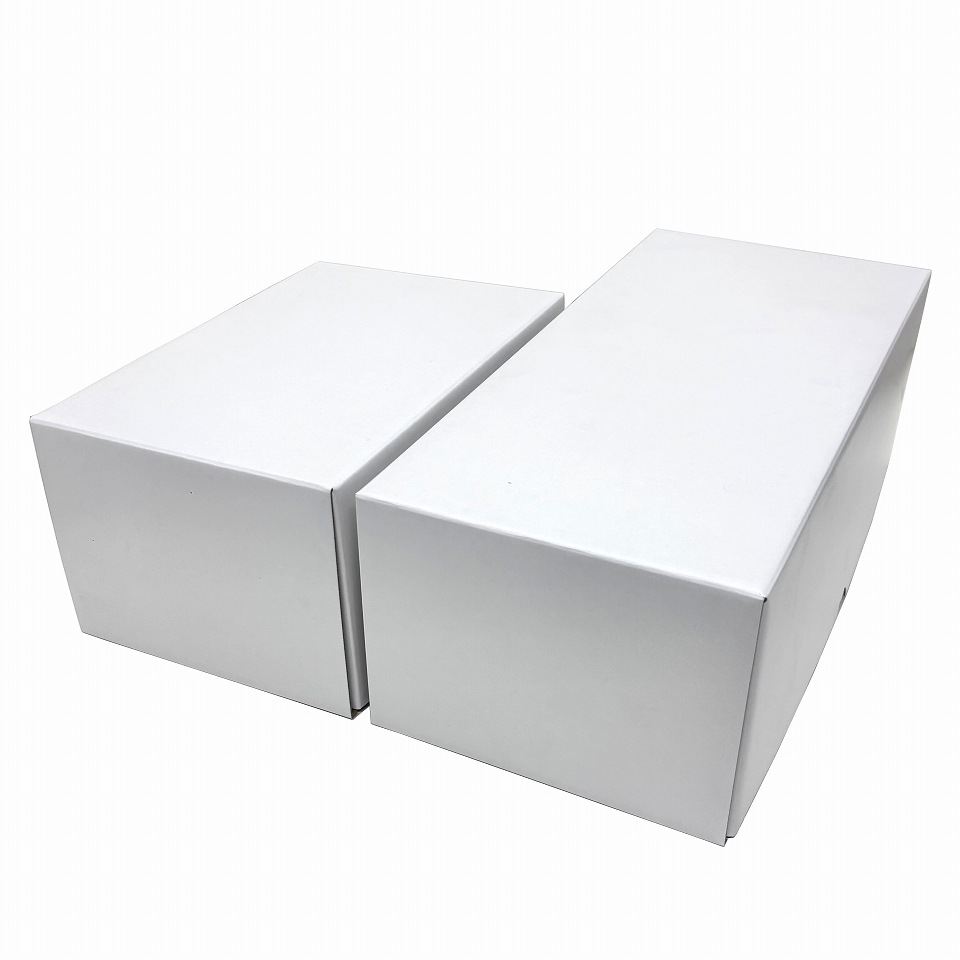 【 ホワイトBOX こづちNo.1　10枚入り】   フルーツギフト箱　マンゴー大玉３個　ぶどう２房用 （AA5215-10）