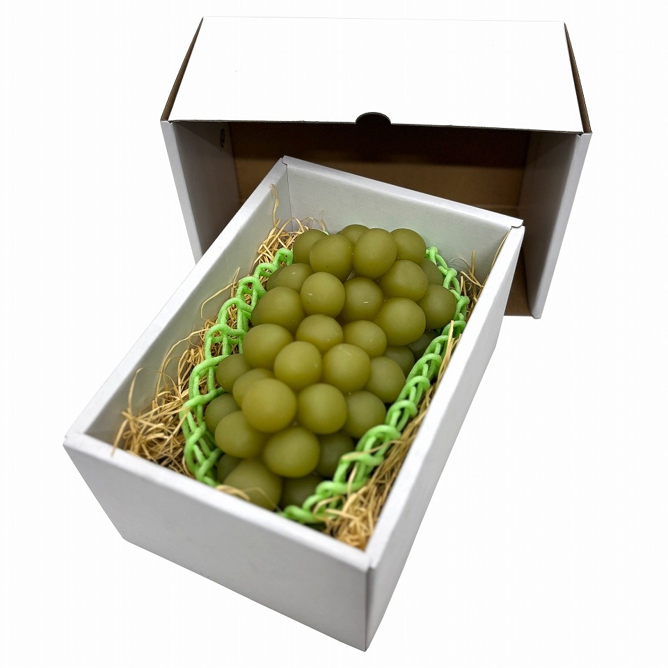 【 ホワイトBOX こづちNo.2　60枚入り】   フルーツギフト箱　マンゴー大玉2個　ぶどう1房用 （AA5216）
