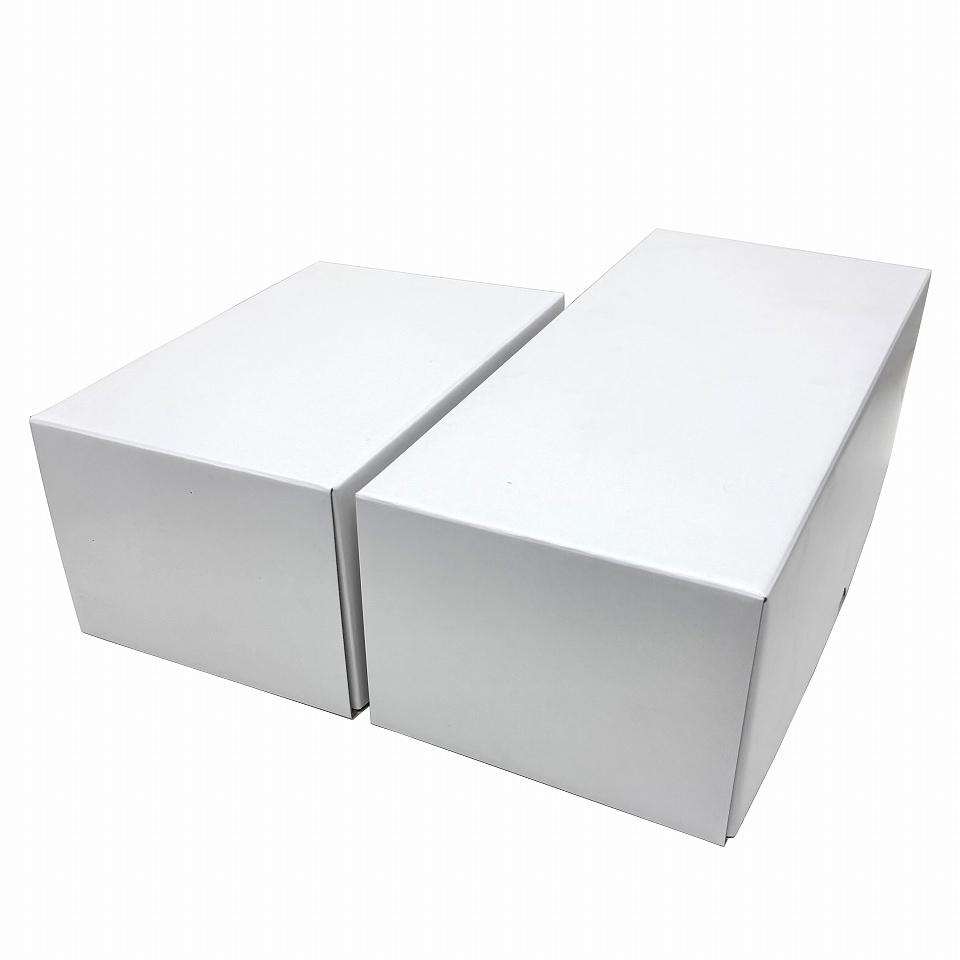 【 ホワイトBOX こづちNo.2　60枚入り】   フルーツギフト箱　マンゴー大玉2個　ぶどう1房用 （AA5216）