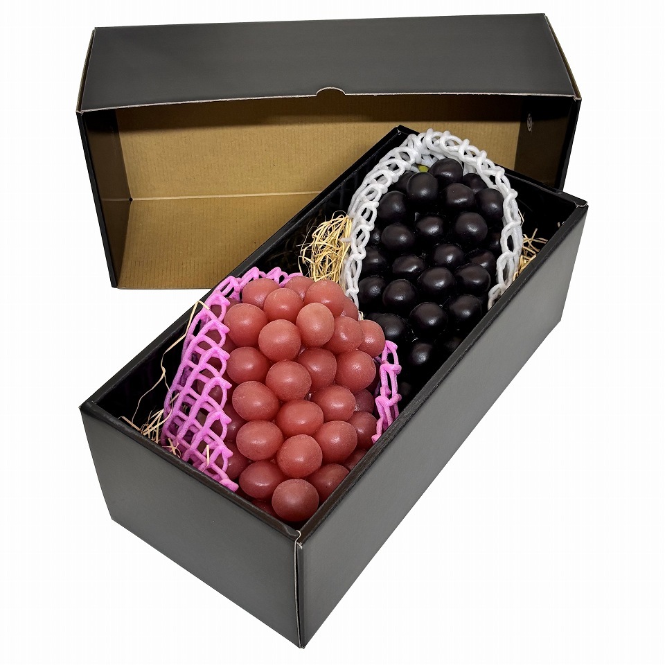 【 こづちNo.1　40枚入り】   フルーツギフト箱　マンゴー大玉3個　ぶどう2房用 （AA5710）