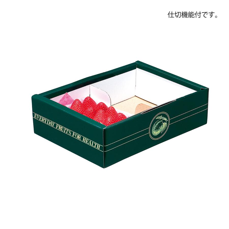いちご用化粧箱】ヘルシーパック2（100枚入） 内寸：240×175×H75mm