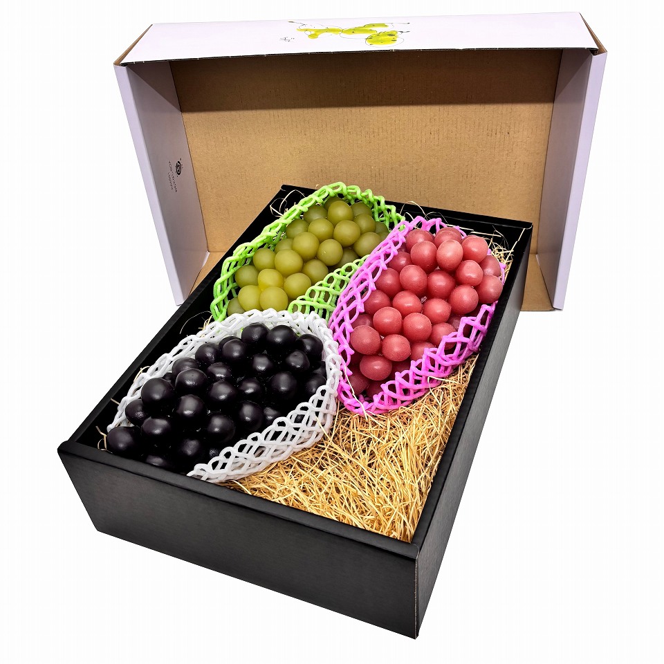 【 おもてなしBOX　10枚入り】   りんご3kg用　ぶどう4房用　ギフト箱 （AA5921-10）