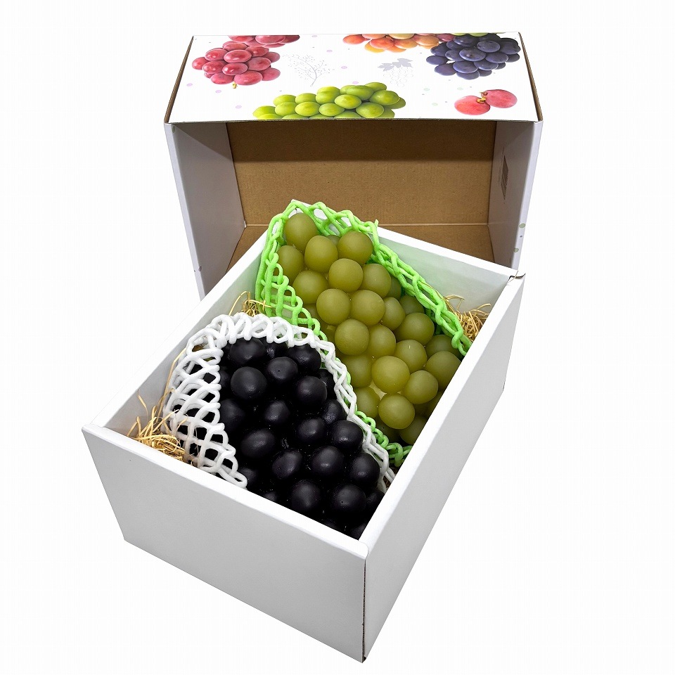 【 3色 ブドウ C式 1.5kg　50枚入り】   詰め合わせ ぶどう箱 （AA6752）