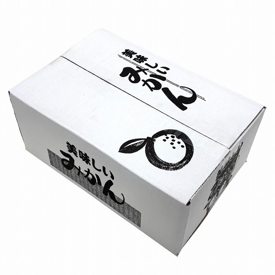 【みかん用送り箱】美味しいみかん　3㎏（50枚入）　内寸：210×305×Ｈ125mm