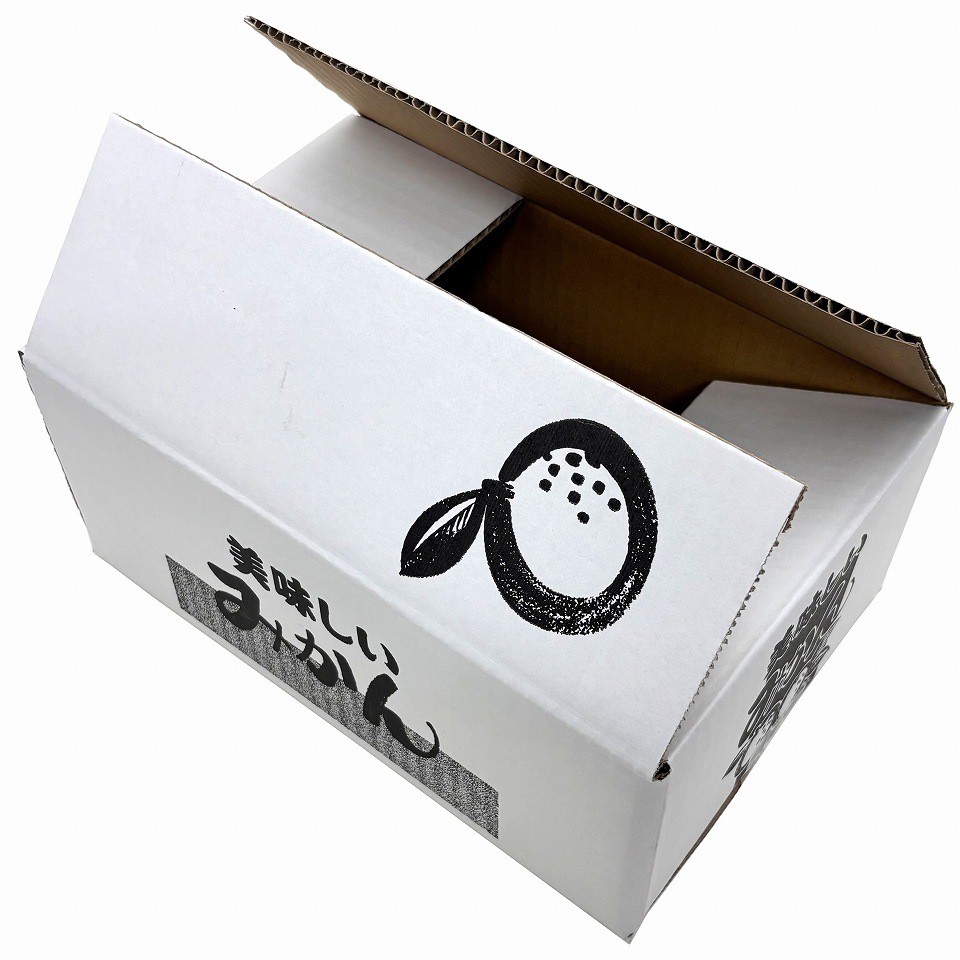 【みかん用送り箱】美味しいみかん　3㎏（50枚入）　内寸：210×305×Ｈ125mm