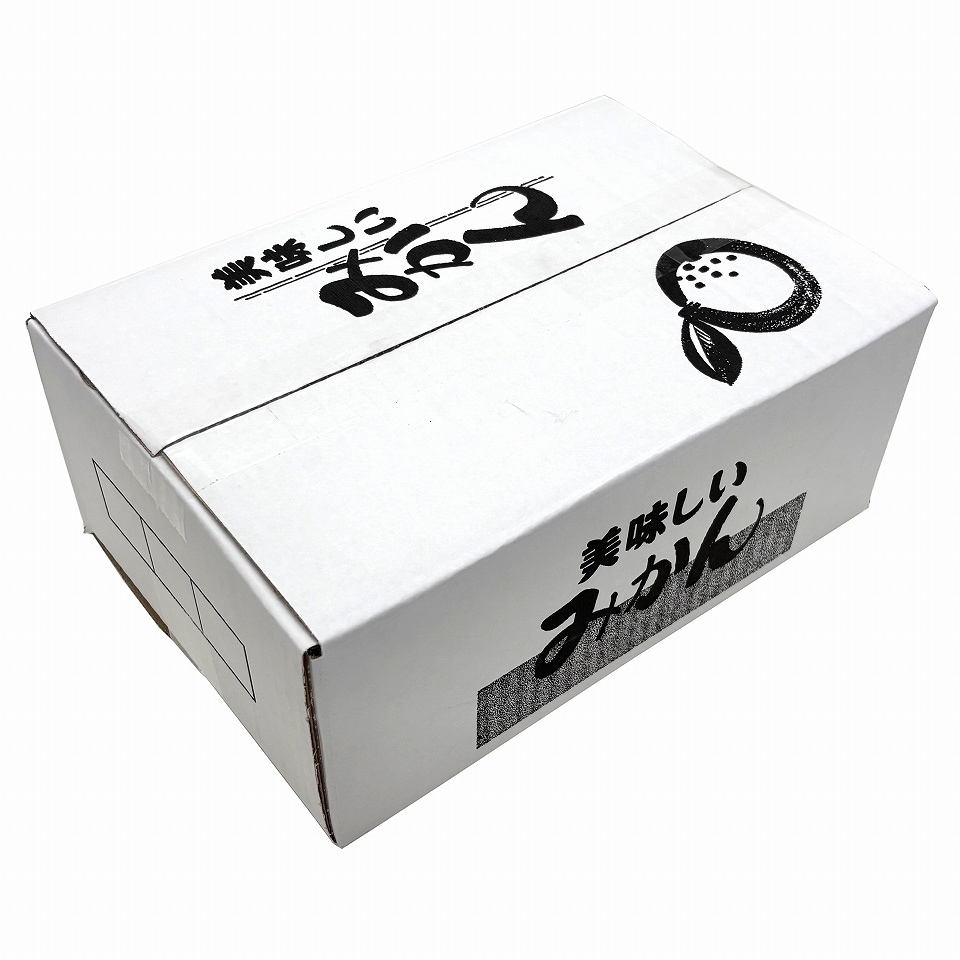 【みかん用送り箱】美味しいみかん　3㎏（50枚入）　内寸：210×305×Ｈ125mm