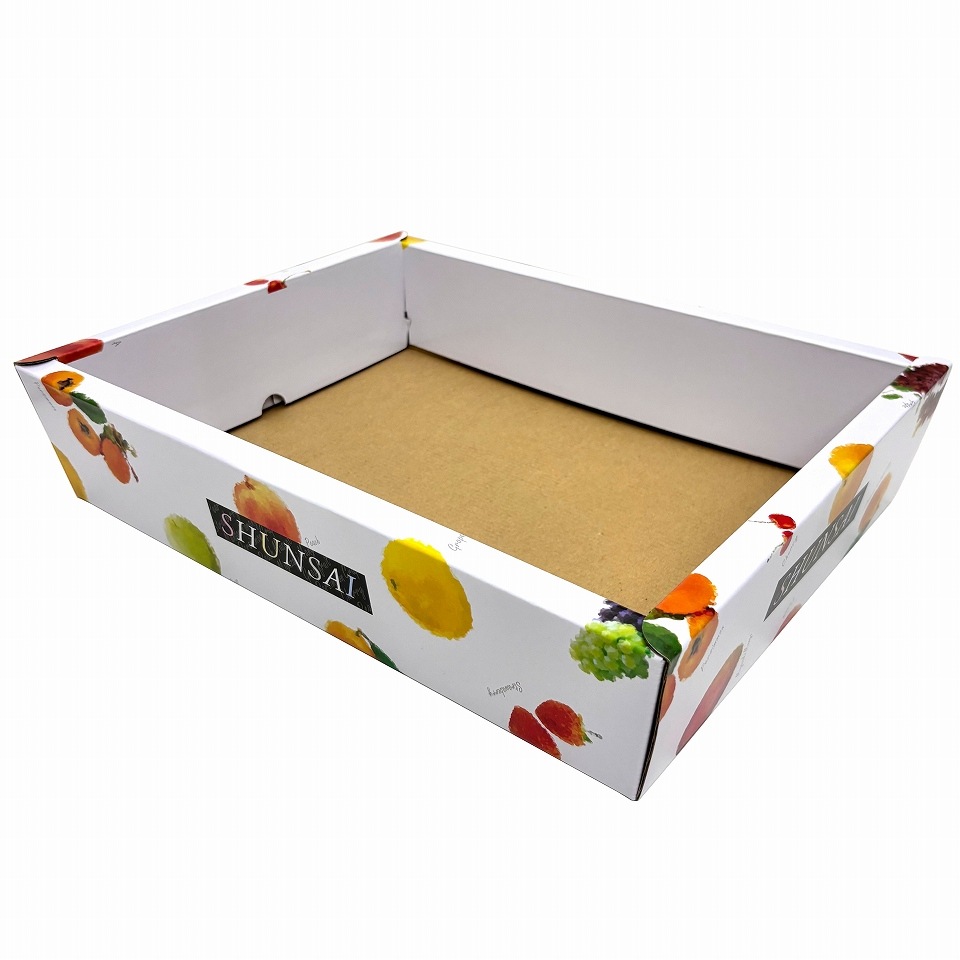 フルーツ盛り合わせ用】あずま箱 旬彩 大（80枚入） 内寸：360×275