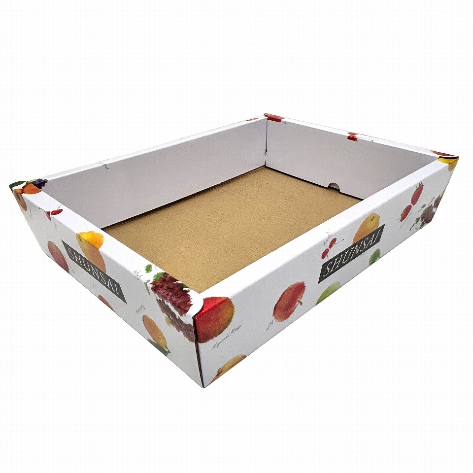 【フルーツ盛り合わせ用】あずま箱　旬彩　大（80枚入）　内寸：360×275×Ｈ85mm
