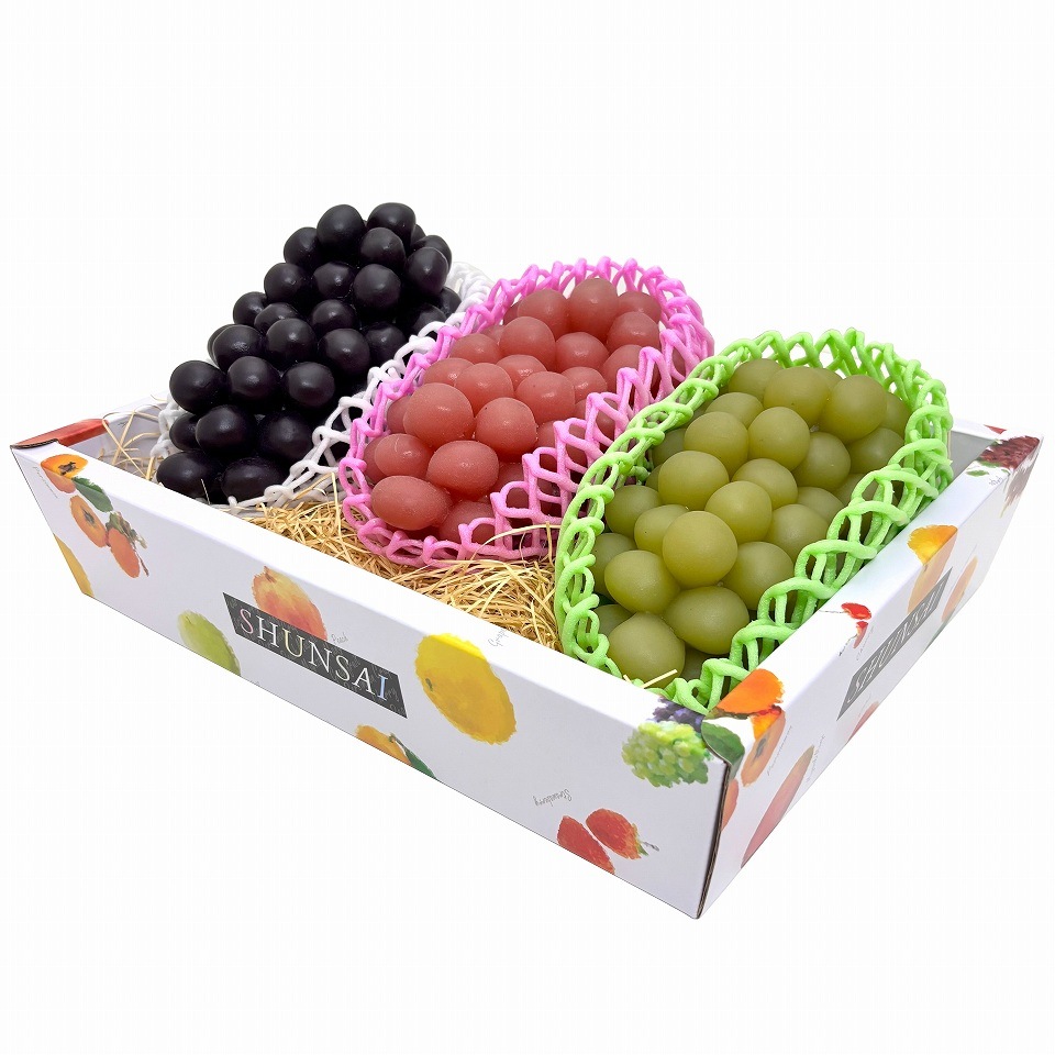 【フルーツ盛り合わせ用】あずま箱　旬彩　大（80枚入）　内寸：360×275×Ｈ85mm