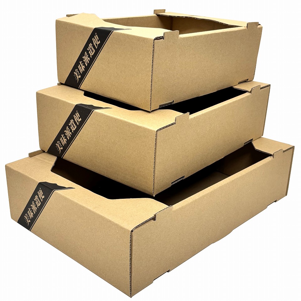 【果物詰め合わせ用】コンテナBOX美味派遣便　大（20枚入）　内寸：370×250×Ｈ90mm