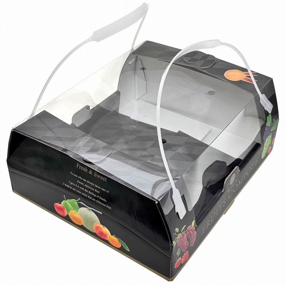 フルーツ用手さげ箱】フルーツコンポート（60枚入） 内寸：260×223