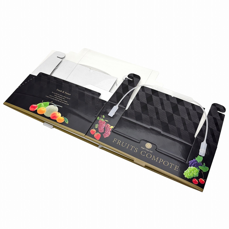 フルーツ用手さげ箱】フルーツコンポート（60枚入） 内寸：260×223