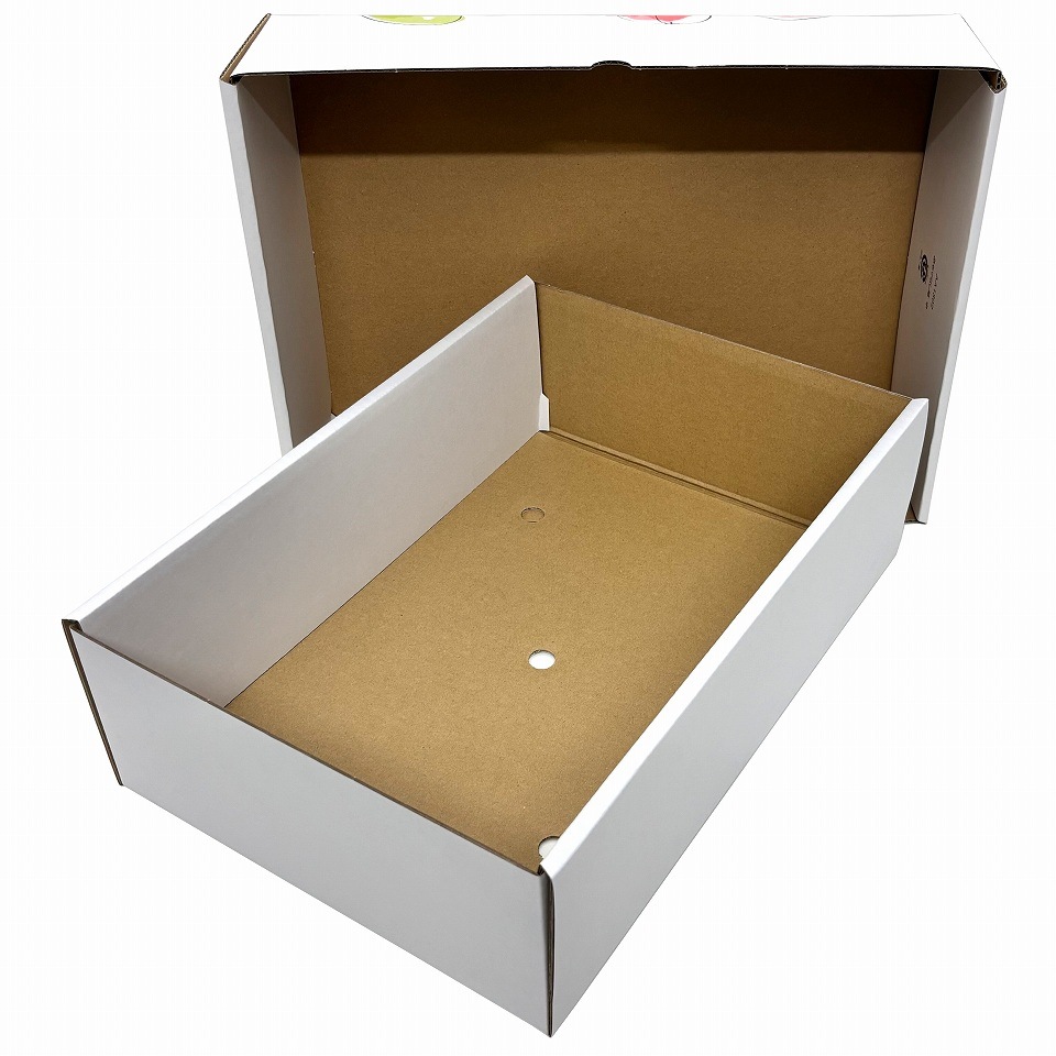 【おもてなし箱　中　１０枚入】　果物箱　　贈答ケース　フルーツ詰め合わせ用　化粧箱（AA1302-10）