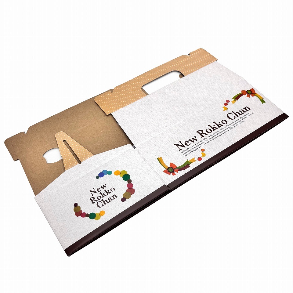 【フルーツ用手さげ箱】新ロッコちゃん（10枚入）　内寸：290×190×Ｈ105mm