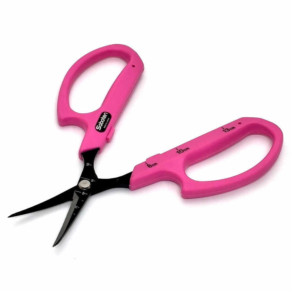 待望の鋏、誕生！！　サボテン ぶどう鋏(ピンク)　B-1C(サボテン)　カーブ刃（ブリスターパック）