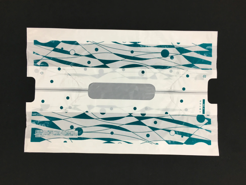 バンバンバッグ　No.6　波柄（1000枚入）　厚0.030×巾350×長さ540ｍｍ