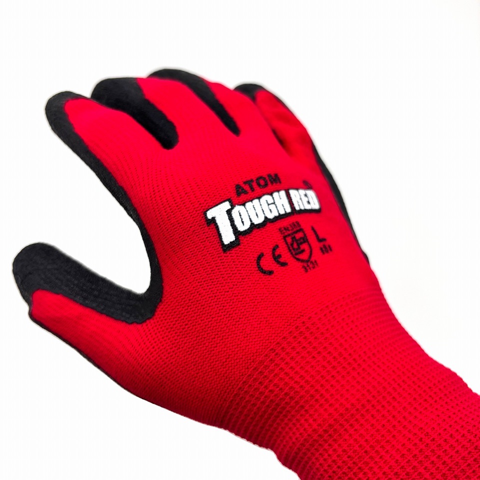 天然ゴムコーティング手袋 タフレッド　1470　Lサイズ やわらかい！ 使いやすい！ 細かい作業からハードな作業まで幅広く！