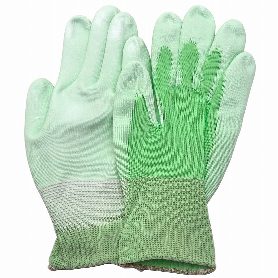 ウレタン背抜き手袋 快適背抜き G No.810(Lサイズ) 指先までフィットし、細かな作業にも!