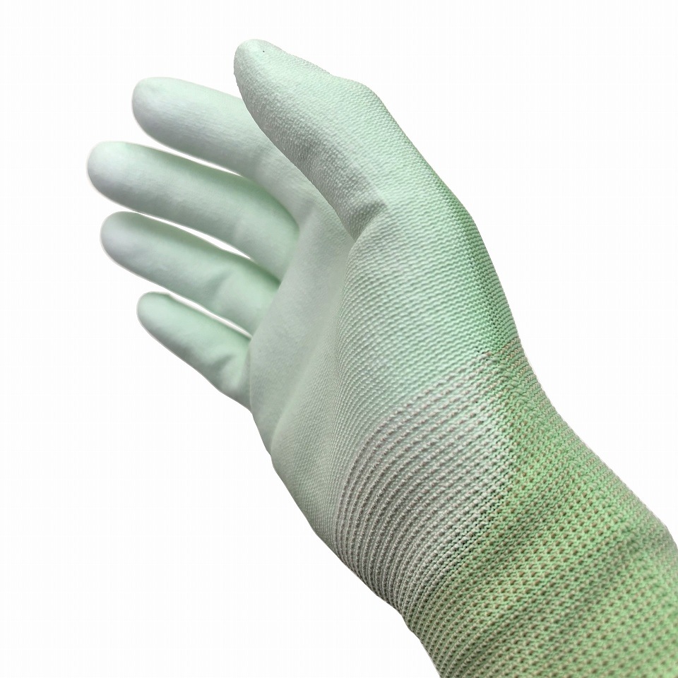 ウレタン背抜き手袋 快適背抜き G No.810(Lサイズ) 指先までフィットし、細かな作業にも!