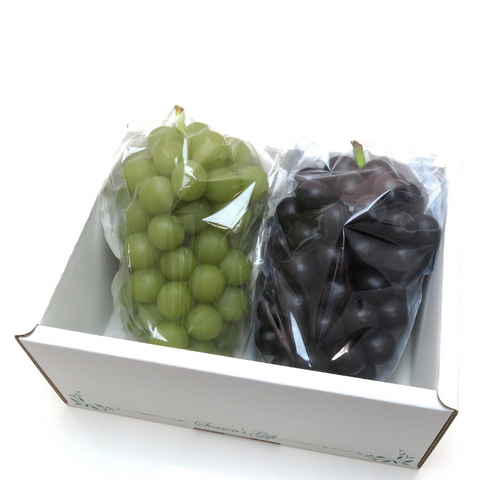 ぶどう三角福袋　特大ブルー（無地エコ）　3000枚/箱　セロハン部分の印刷無地・紙部分印刷あり